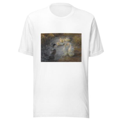 Ducks among reeds in a pond by Alexander Koester T-Shirt