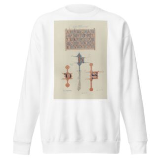 Alphabets: numerals, and devices of the middle ages Pl.08 by Henry Shaw Sweatshirt