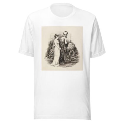 A woman representing the United States tries to comfort a woman in military garb who grieves the death of Queen Victoria of the United Kingdom by William Henry Walker T-Shirt