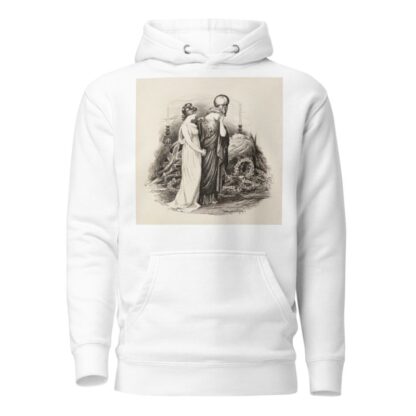 A woman representing the United States tries to comfort a woman in military garb who grieves the death of Queen Victoria of the United Kingdom by William Henry Walker Hoodie