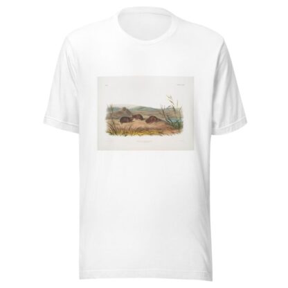 Arvicola borealis, Northern Meadow-Mouse. Natural size. by John Woodhouse Audubon T-Shirt