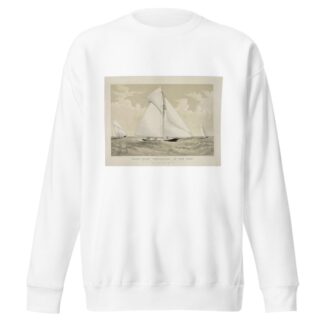 Sloop yacht ‘Pocahontas’ of New York by Currier & Ives. Sweatshirt