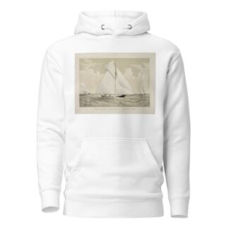 Sloop yacht ‘Pocahontas’ of New York by Currier & Ives. Hoodie