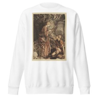 ‘This healing and honeyed draught of mead,deign to accept from me. Set it first to thy lips’ by Arthur Rackham Sweatshirt