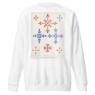 Crosses for marking Church Linen by Augustus Pugin Sweatshirt