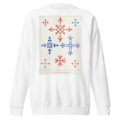 Crosses for marking Church Linen by Augustus Pugin Sweatshirt