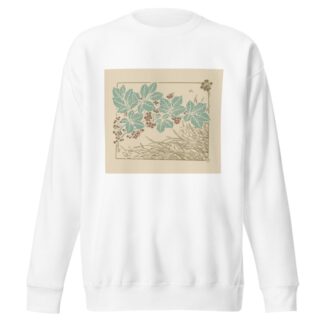 Abstract design based on leaves, grass, and flowers by George Auriol Sweatshirt