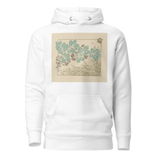 Abstract design based on leaves, grass, and flowers by George Auriol Hoodie