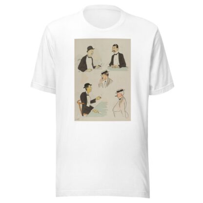 portraits de M Marghiloman, baron A de Rothschild, Vanderbilt, un japonais by Georges Goursat (Sem) T-Shirt