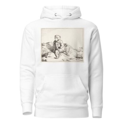 Siddende bjørn, set forfra by Marcus de Bye Hoodie