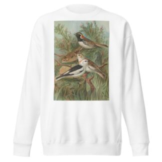 Calcarius lapponicus, Plectrophenax nivalis by Johann Friedrich Naumann Sweatshirt