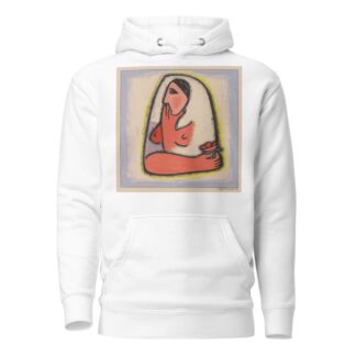 Woman with flower by Mikuláš Galanda Hoodie