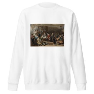 Embarkation of the Pilgrims by Samuel Bellin Sweatshirt