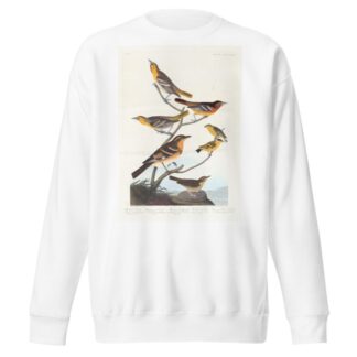 Bullock’s oriole. Baltimore oriole. Mexican goldfinch. Varied thrush. Common water thrush by John James Audubon Sweatshirt