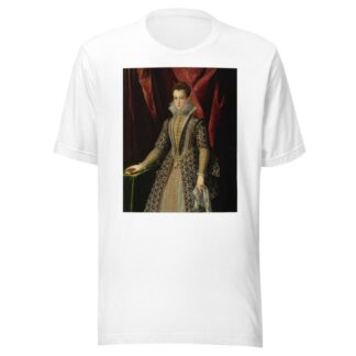 Portrait Of A Young Lady In An Embroidered Dress And Pearls by Jacopo Zucchi T-Shirt
