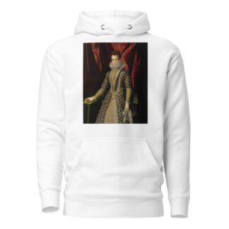 Portrait Of A Young Lady In An Embroidered Dress And Pearls by Jacopo Zucchi Hoodie