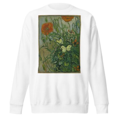 Butterflies and poppies by Vincent van Gogh Sweatshirt