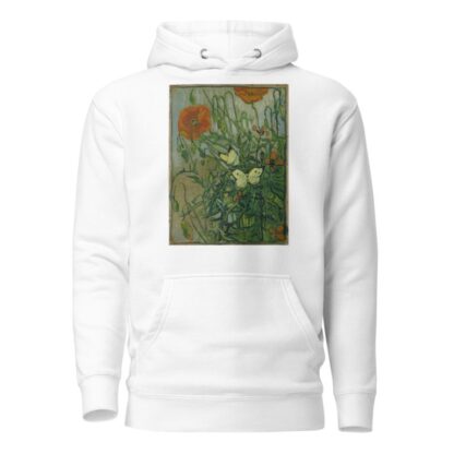 Butterflies and poppies by Vincent van Gogh Hoodie