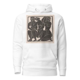 Drie zittende naakte vrouwen by Moissej Kogan Hoodie