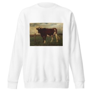 Study of a Cow by Émile van Marcke Sweatshirt