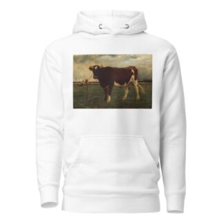 Study of a Cow by Émile van Marcke Hoodie