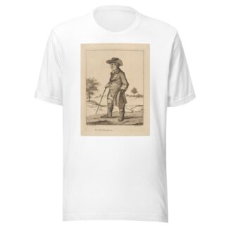 Man with cane by Henry William Bunbury T-Shirt