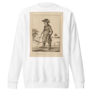 Man with cane by Henry William Bunbury Sweatshirt