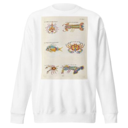 Poissons, ecrevisses et crabes, de diverses couleurs et figures extraordinaires.. Pl.095 by Louis Renard Sweatshirt