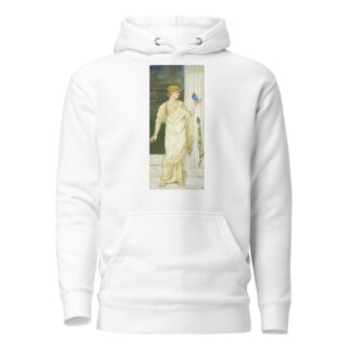 Classical maiden holding a bird by Thomas Ralph Spence Hoodie