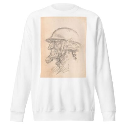 Uncle Sam wearing helmet by Oscar Edward Cesare Sweatshirt