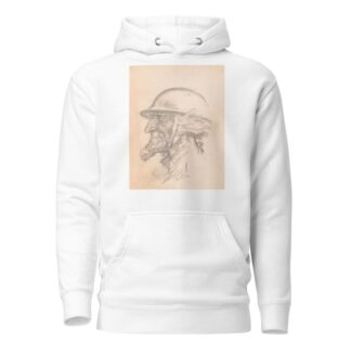 Uncle Sam wearing helmet by Oscar Edward Cesare Hoodie