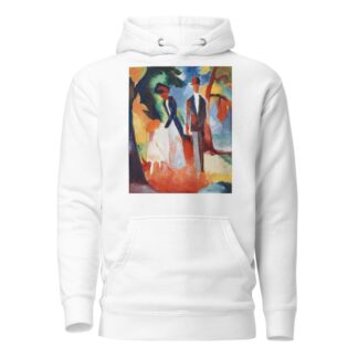 People by the Blue Lake by August Macke Hoodie