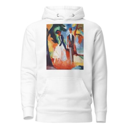 People by the Blue Lake by August Macke Hoodie