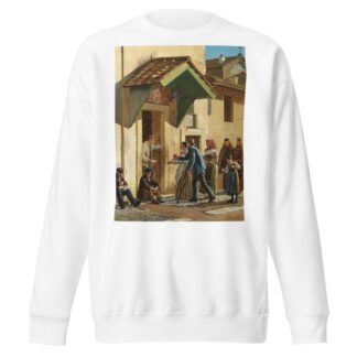 Fattige bespises ud for klosteret San Bonaventura på Palatinerhøjen by Frederik Christian Lund Sweatshirt