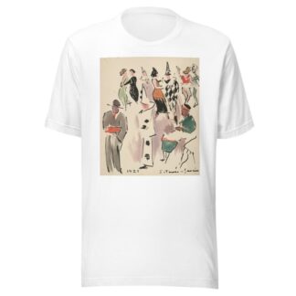 Artists’ Ball; Pierrot, Harlequin, and Dancers by Joaquín Torres-García T-Shirt