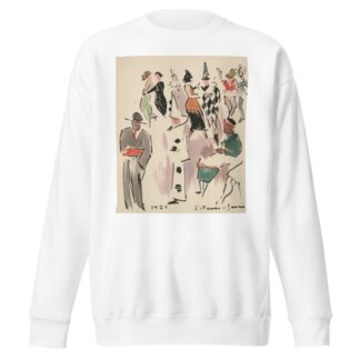 Artists’ Ball; Pierrot, Harlequin, and Dancers by Joaquín Torres-García Sweatshirt
