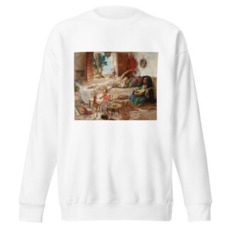 An Afternoon in Algiers by Frederick Arthur Bridgman Sweatshirt