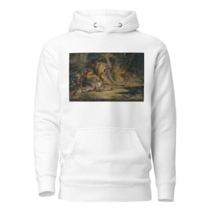 Lion Defending its Prey by Sir Edwin Henry Landseer Hoodie