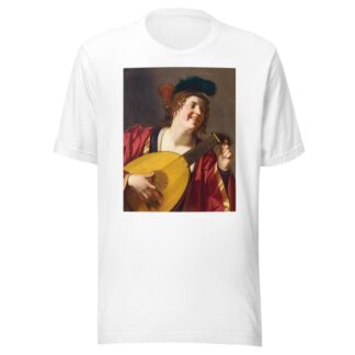 A Woman Tuning A Lute by Gerard van Honthorst T-Shirt