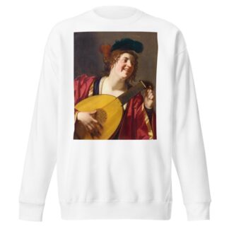 A Woman Tuning A Lute by Gerard van Honthorst Sweatshirt