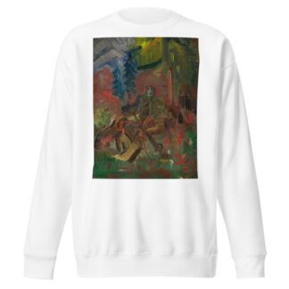 Resting Huntsman by Arnold Peter Weisz-Kubínčan Sweatshirt