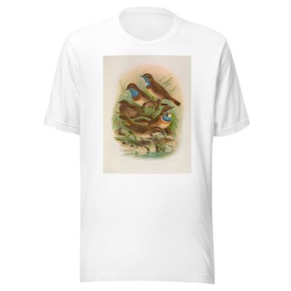 Erithacus cyaneculus by Johann Friedrich Naumann T-Shirt