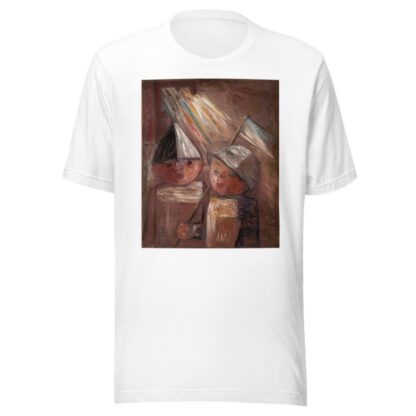 Two children with a flag by Tadeusz Makowski T-Shirt