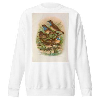 Erithacus cyaneculus by Johann Friedrich Naumann Sweatshirt