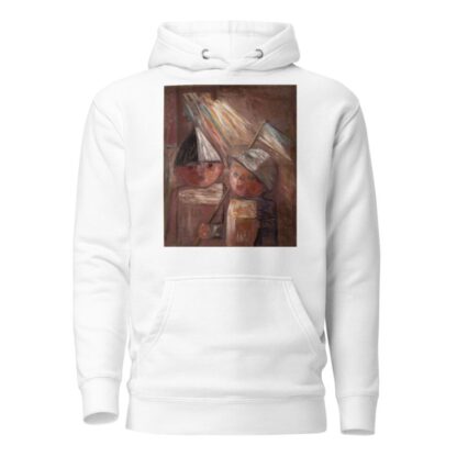 Two children with a flag by Tadeusz Makowski Hoodie