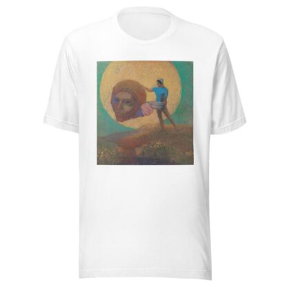 Figure portant une tête ailée by Odilon Redon T-Shirt