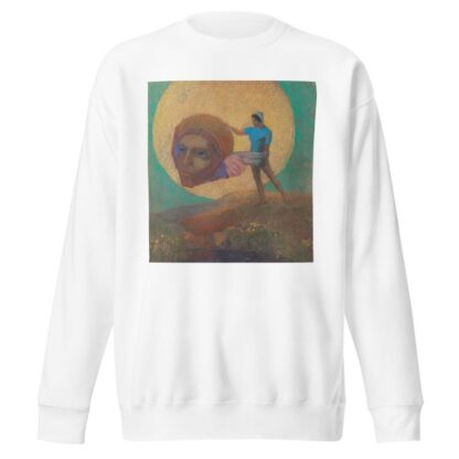 Figure portant une tête ailée by Odilon Redon Sweatshirt