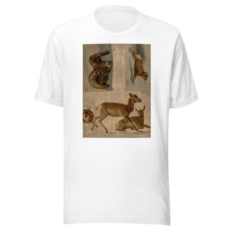 Study of Bighorn Sheep and Antelope by Albert Bierstadt T-Shirt
