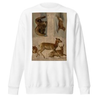 Study of Bighorn Sheep and Antelope by Albert Bierstadt Sweatshirt
