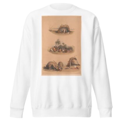 Native dwellings by Giles Litho. Sweatshirt